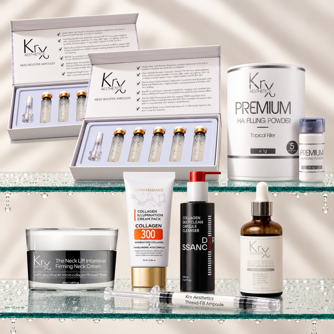 Présentation premium de soins Kry Aesthetics